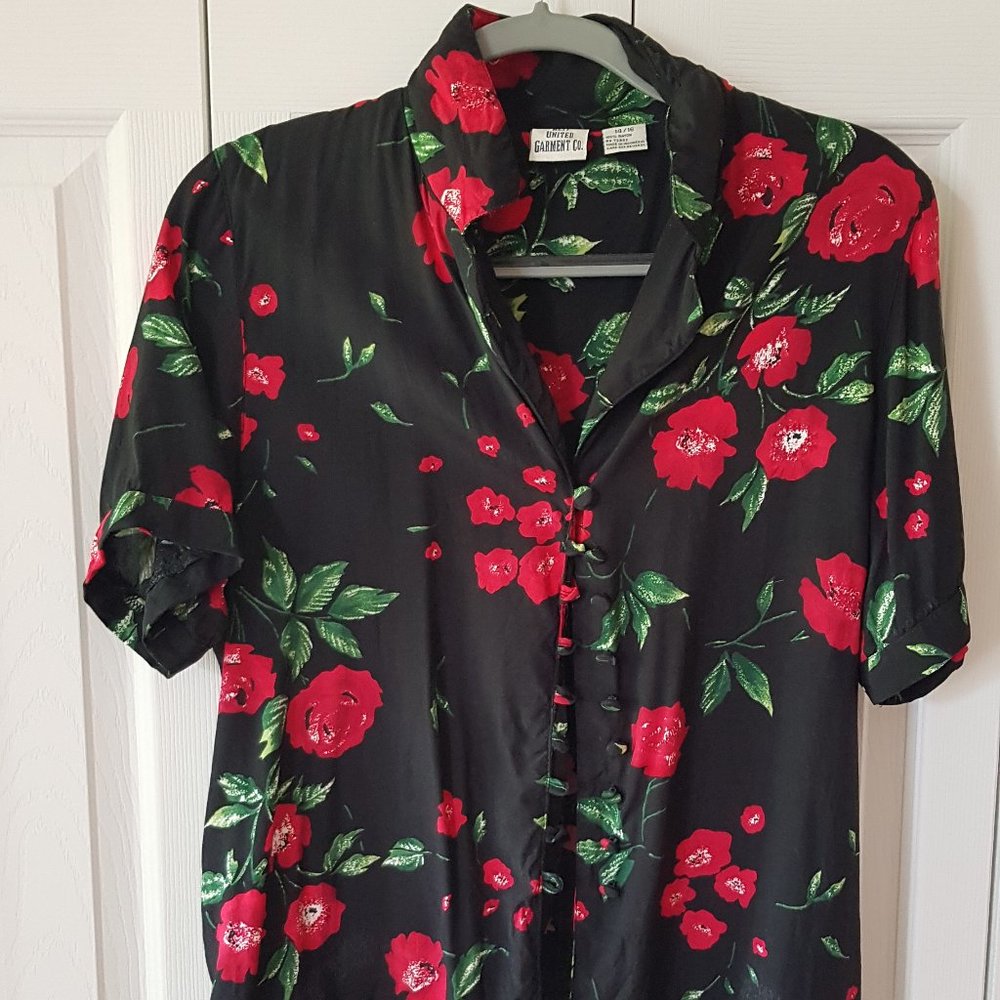 Vintage floral button up shirt